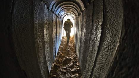 IDF soldaat in Hamastunnel Gaza-Israel