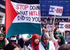Kauthar Bouchallikht en het Gaza protest